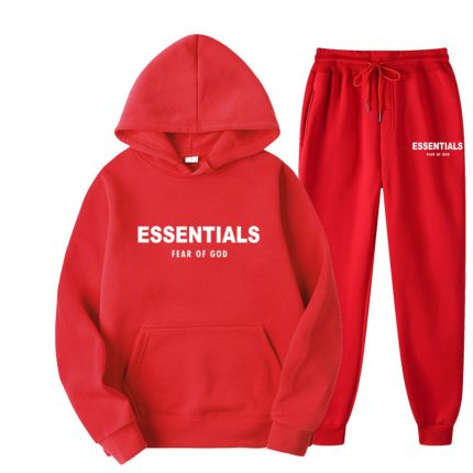 Essential Fear of God Tracksuit Red