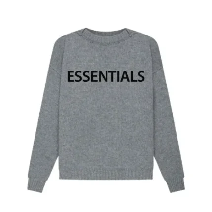 Essentials FEAR OF GOD Overlapped Gray Sweater